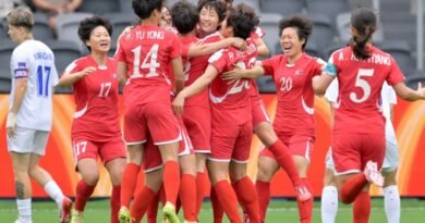<div>Women’s Asian Cup: Myong’s hat-trick leads DPRK past Uzbekistan; China starts with win over Bangladesh (Ld)</div>