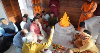 Sacred Jyoti installed at Ram Lalla’s temporary site in Ayodhya’s Garbha Griha ahead of Chal-Vigrah consecration​