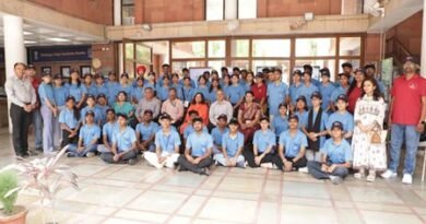 Education Ministry flags off group of 56 students for science event in Japan