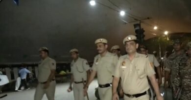 Delhi Police conducts flag march ahead of Bakrid