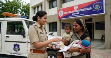 Gujarat Police escorts undertrial mother, newborn home in MP after no family member arrives following bail