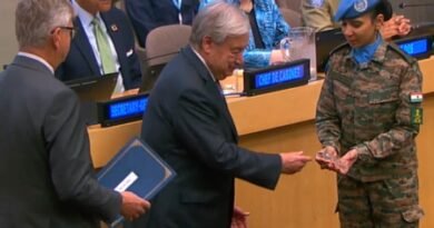 Indian woman combat helicopter pilot receives UN peacekeeping award