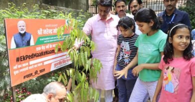 NDMC V-C Kuljeet Singh Chahal leads tree plantation drive in North West Moti Bagh