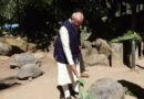 PM Modi visits Seychelles National Botanical Garden, meets world’s oldest living land animal