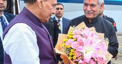 Rajnath Singh in Srinagar to attend Kargil Vijay Diwas commemorations