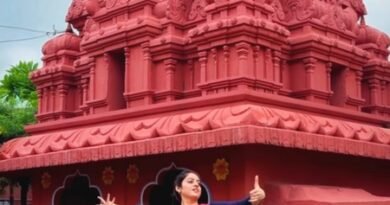Deepika Singh performs an impromptu dance in Bhartari Gufa