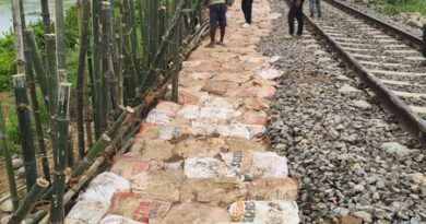 Rail link to several NE states remains disrupted since two weeks after track subsidence in Assam