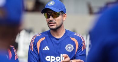 Finger injury keeps Gill out of Day 1 in warm-up match against SLC XI