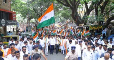 <div>BJP launches ‘Har Ghar Tiranga’ campaign in Bengaluru, says ‘we need not learn patriotism from Congress’</div>