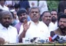 <div>K’taka tribal welfare scam: Cong MLAs protest against BJP for ‘stalling’ Assembly proceedings</div>