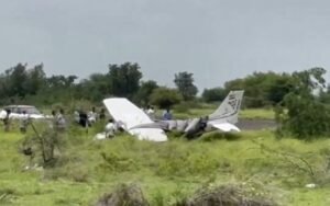 Training aircraft crashes at Baramati airport, pilot safe