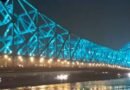 Bengal: Iconic Howrah Bridge illuminated with dynamic architectural lighting