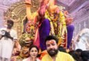 Shehnaaz Gill, Varun Sharma offer prayers at Lalbaugcha Raja