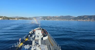 <div>INS Trishul arrives at France’s Toulon to participate in Exercise Varuna</div>