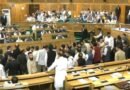 <div>Ruckus in J&K Assembly as BJP MLAs enter well, hold mock proceedings</div>