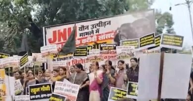 BJP Mahila Morcha protests at Cong HQs over sexual harassment row involving party MP Bimol Akoijam