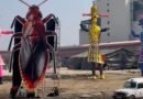 Dussehra celebrations across India feature giant Ravana effigies, 30-foot cockroach in Delhi catches eye