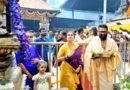 Rishab Shetty offers prayers at Kollur Mookambika temple with family